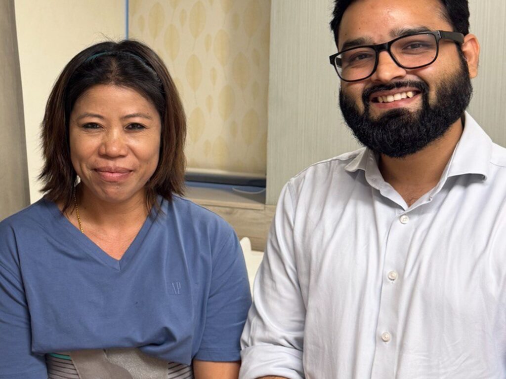 Happy patient World Boxing Champion Mary Kom